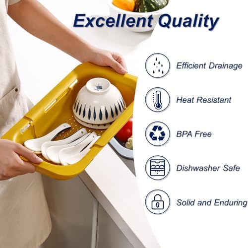 Extendable Sink Colander Strainer Basket
