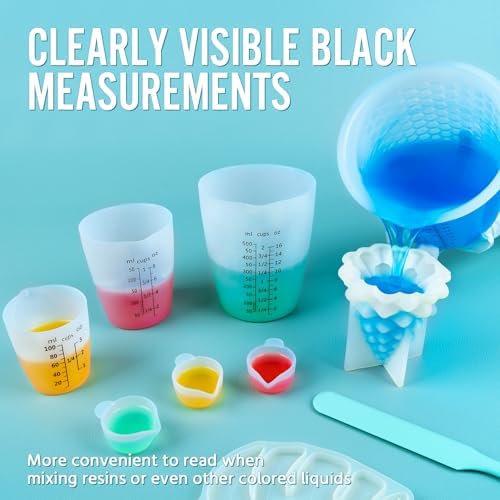 Silicone Resin Mixing 1L Measuring Cup Set