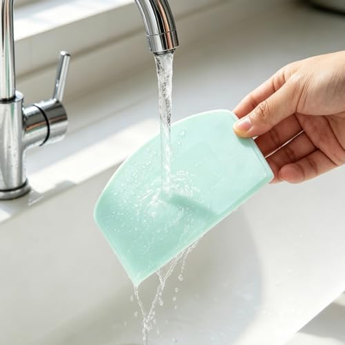 10 Pack Dough Scraper, Flexible Bowl & Bench Scraper, Dual Sided Anti Slip