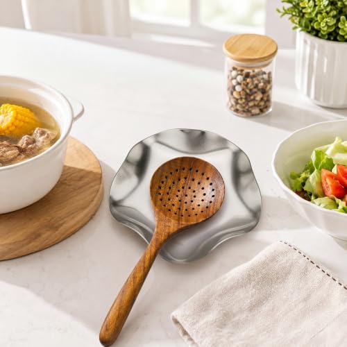 VanlonPro Stainless Steel Spoon Rest, Spatula Ladle Holder, Stainless Steel