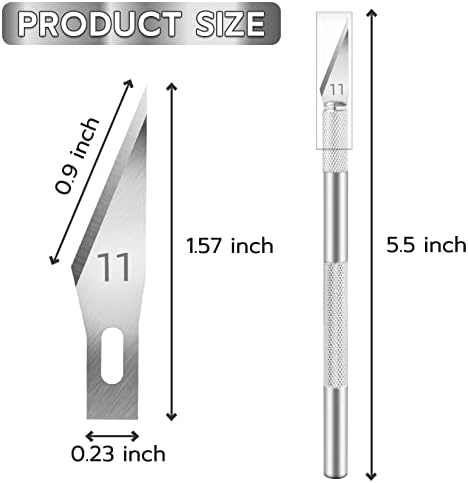 JETMORE 24 Pack Silver Exacto Knife Set, Precision Craft Knife Set
