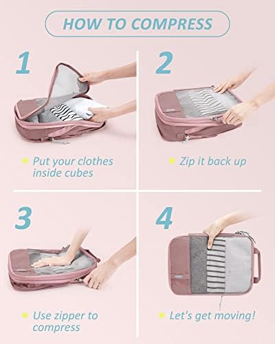 BAGSMART Compression Packing Cubes