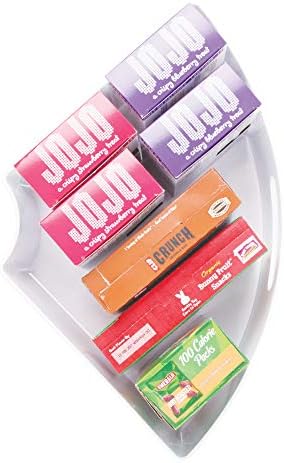 iDesign Recycled Plastic 1/4 Wedge Lazy Susan Turntable Organizer