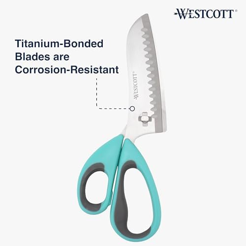 Westcott Titanium-Bonded Soft Handle Kitchen Pizza Scissors