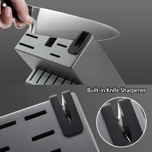 McCook® Knife Sets, German Stainless Steel Kitchen Knife Block Set