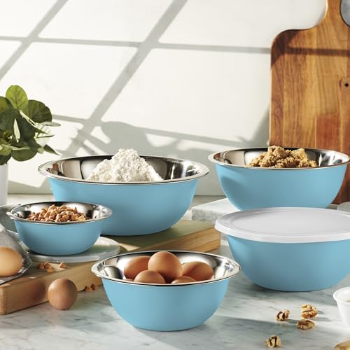 10-Piece Stainless Steel Mixing Bowl Set