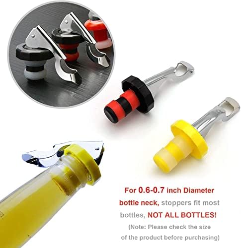 6-Pack Silicone Bottle Stoppers