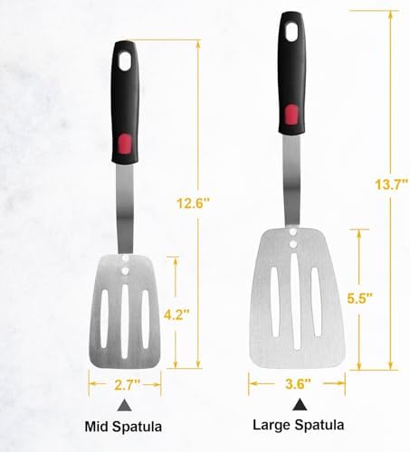 Stainless Steel Flexible Spatula, Thin Metal Turners