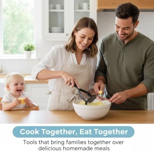 KSENDALO 2 Pack Potato Masher, Bean Smasher