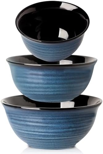 HASENSE Mixing Bowls, Ceramic Serving Bowls Set