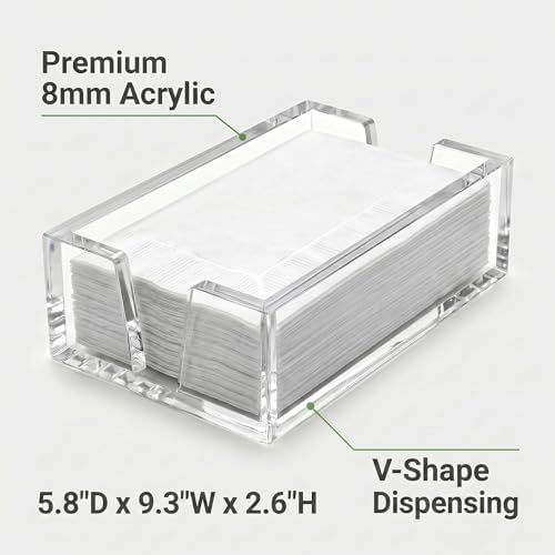 Acrylic Guest Towel Holder Tray