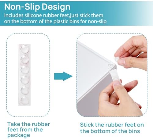 Vtopmart 4 Pack Small Stackable Storage Drawers