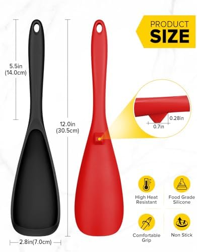 BUNDLEPRO Silicone Cooking Spoons