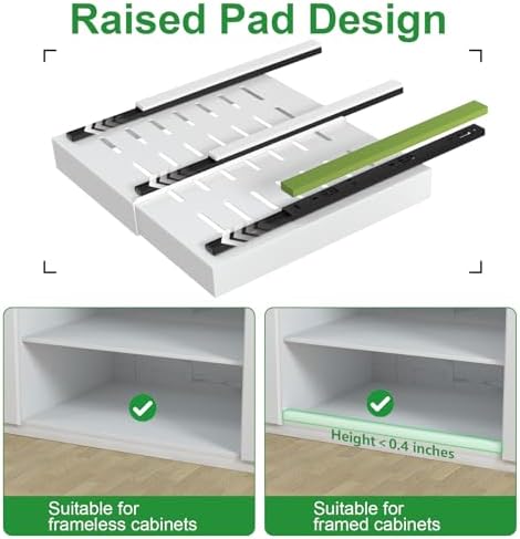 PAKETA 2 Pack Expandable Pull Out Cabinet Organizer