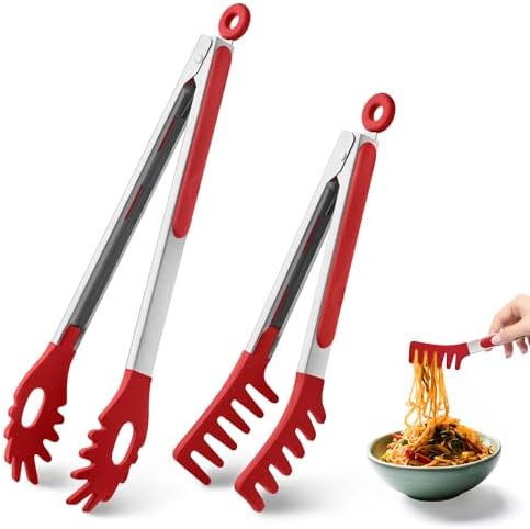 2 PCS Pasta Tong Spaghetti Tongs