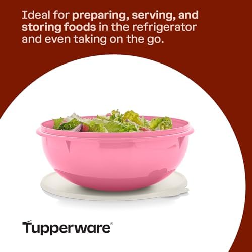 Tupperware Fix-N-Mix Vintage Pink Mixing Bowl