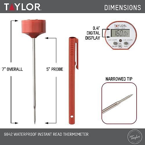 Taylor Waterproof Digital Instant Read Thermometer