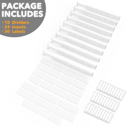 SpaceAid Bamboo Drawer Dividers