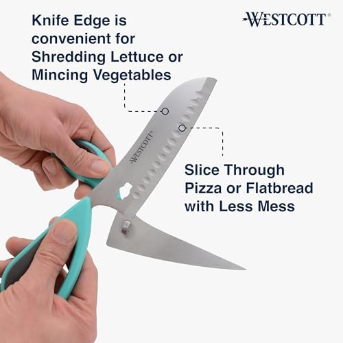 Westcott Titanium-Bonded Soft Handle Kitchen Pizza Scissors