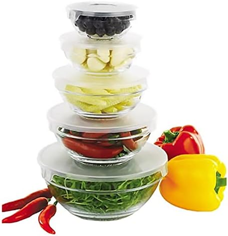 Norpro 10-Piece Nesting Glass Mixing/Storage Bowls