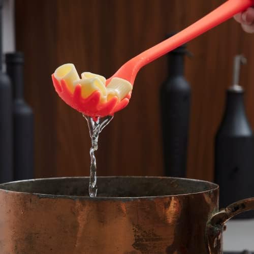 GIR 13-Inch Premium Silicone Spaghetti & Pasta Spoon – Slate