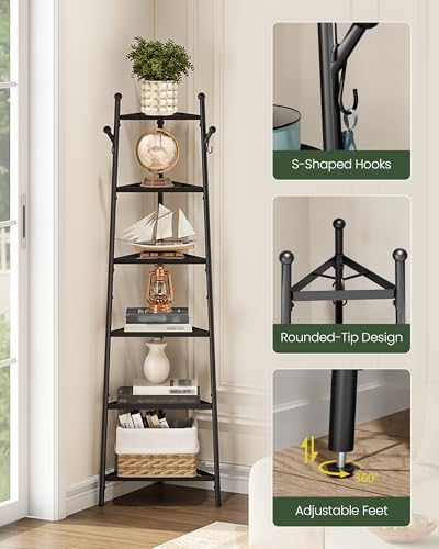 CHOEZON 6-Tier Cookware Stand, Triangle Shelf Storage Tower