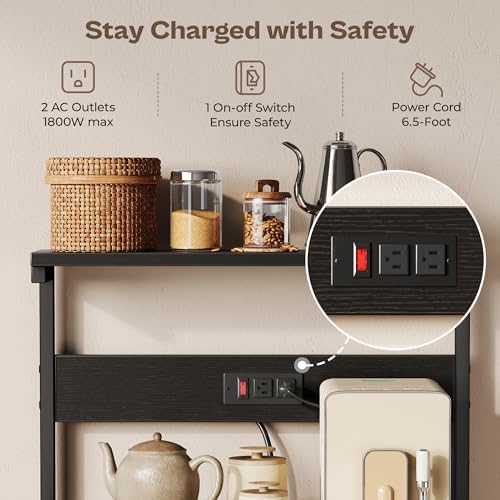 SUPERJARE Kitchen Bakers Rack