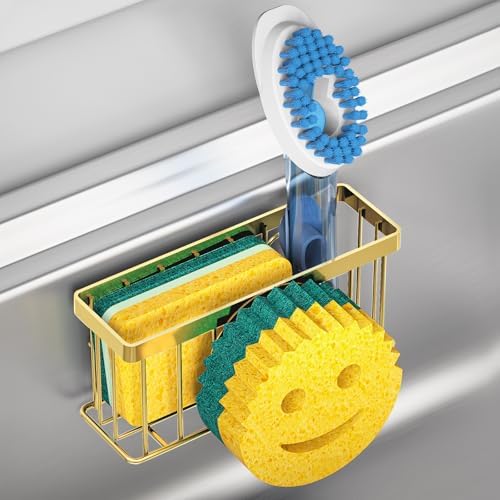 MURLONG Sponge Holder Smiley Face, Sink Caddy