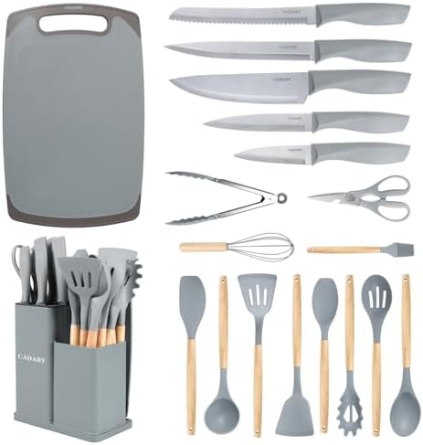 19PCS Gray Kitchen Cooking Utensils Set Kitchen Tools Set