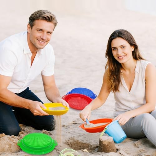 OJYUDD 8 Pack Plastic Sand Sieves
