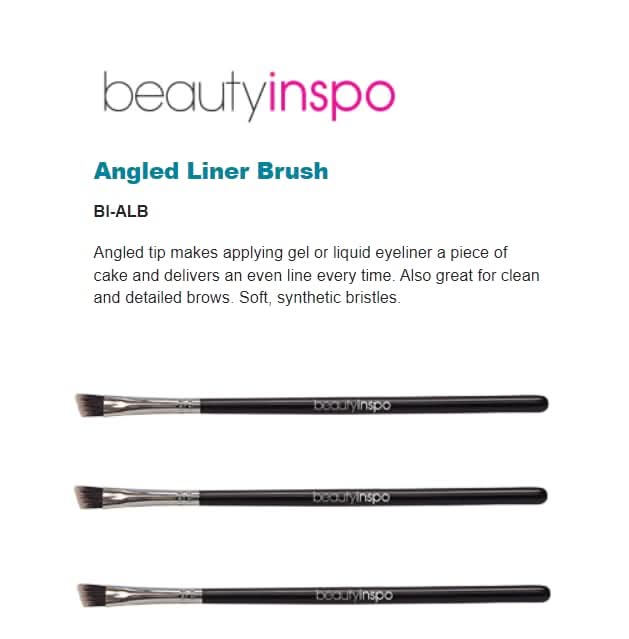 Angled Eyeliner Brush Set - Professional Makeup Brushes (Pack of 3)
