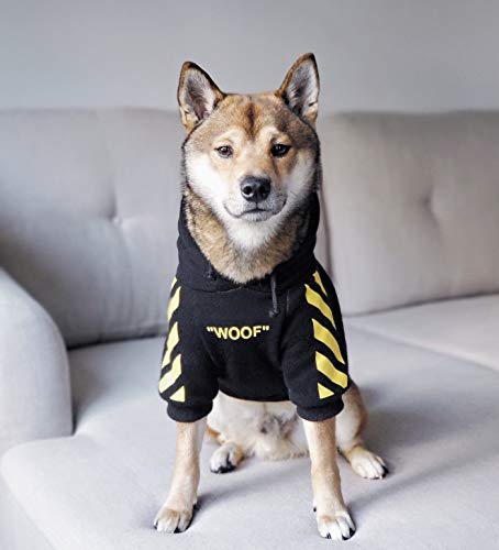 Woof Dog Hoodie Streetwear Soft Cotton Pullover for Pets - Image 9