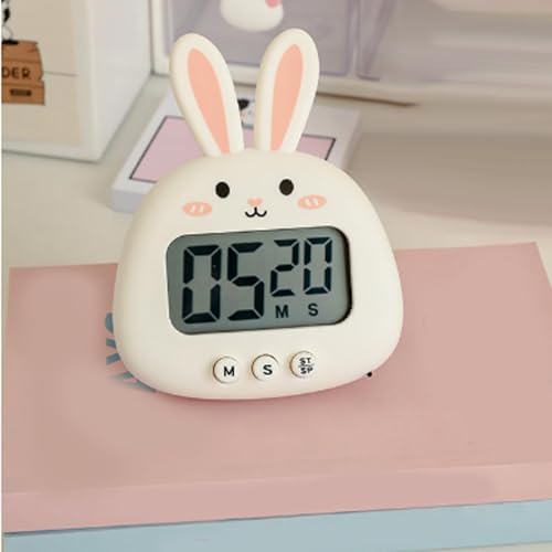 Magnetic Timer for Fridge, Cute Bunny Digital Kitchen Timer