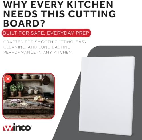 Winco CBWT-1830 Cutting Board, 18-Inch by 30-Inch by 1/2-Inch