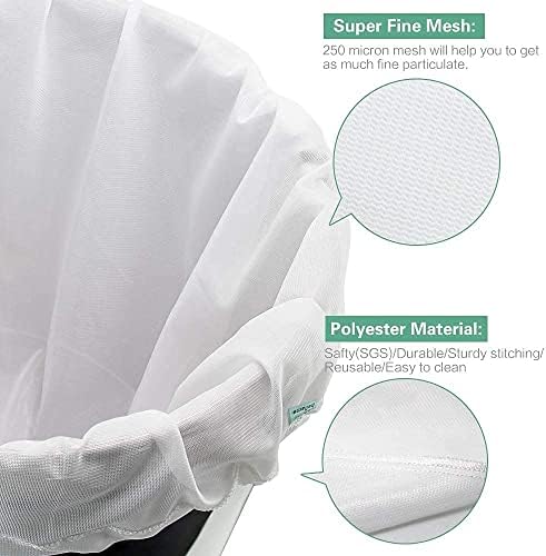 3 Pack Brew Bags, 22 x 26 Inch, 250 Micron BIAB Strainers