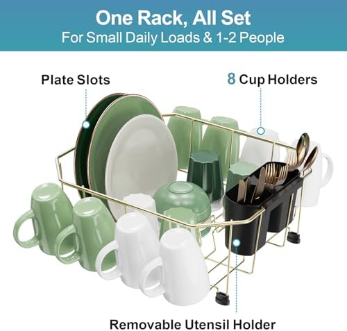 GSlife Small in Sink Dish Drying Rack