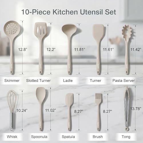 Vayvnt Silicone Kitchen Utensils Set