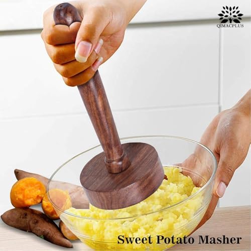 Durable Wooden Potato Masher