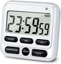 4-in-1 Digital Timer with Count Up/Down, Clock & Alarm, Ring & Silent Modes