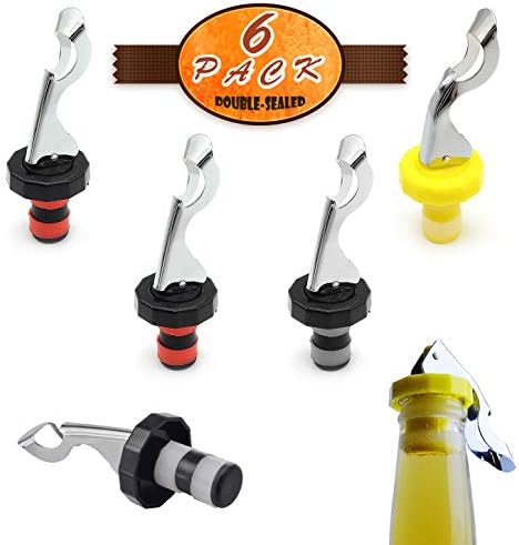 6-Pack Silicone Bottle Stoppers