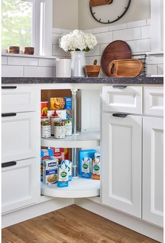 Rev-A-Shelf 2 Tier Pie-Cut Plastic Lazy Susan