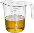 Restaurantware 1 qt Clear Plastic Measuring Cup, 10 Pack