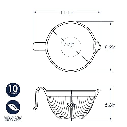 Nordic Ware Better Batter Bowl, 10 Cups
