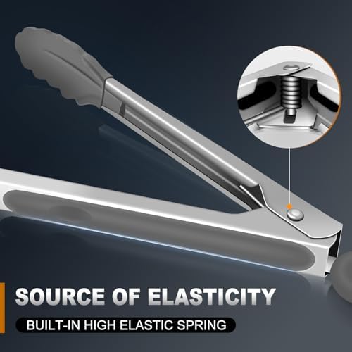 Kitchen Tongs Up To 600°F Silicone Tongs
