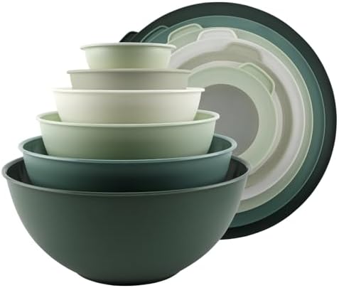 COOK WITH COLOR Mixing Bowls with TPR Lids