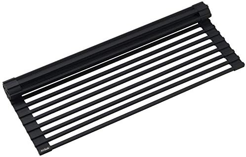 Kraus Multipurpose Over-Sink Roll-Up Dish Drying Rack, Colander and Trivet in