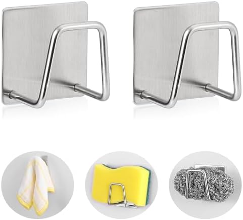 Luckyiren 2-Pack Stainless Steel Sponge Holder