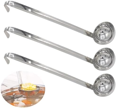 3‑Pack Small Ladle, 2 Oz Stainless Steel Soup Ladle