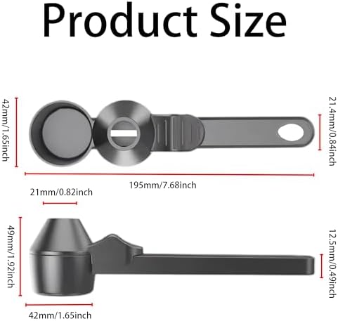 Gray Coffee Scoop with Slide Funnel