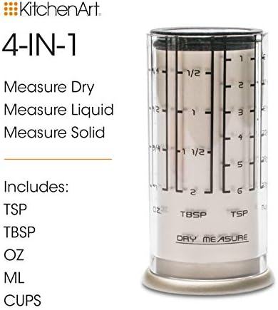 KitchenArt Professional Series 2 Cup Adjust-A-Cup, Champagne Satin, Adjustable